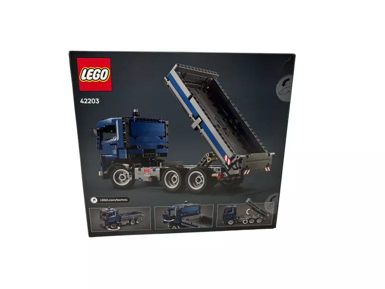 LEGO TECHNIC CIĘŻARÓWKA Z PAKĄ WYWROTKA Z PRZECHYLANĄ SKRZYNIĄ 42203