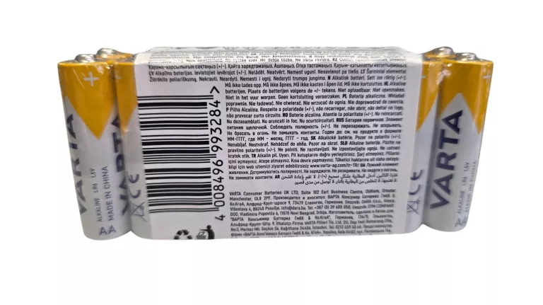 BATERIA BATERIE ZESTAW ALKAICZNA VARTA AA R6 16SZT
