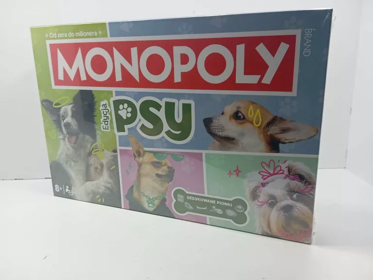 GRA PLANSZOWA MONOPOLY PSY WINNING MOVES