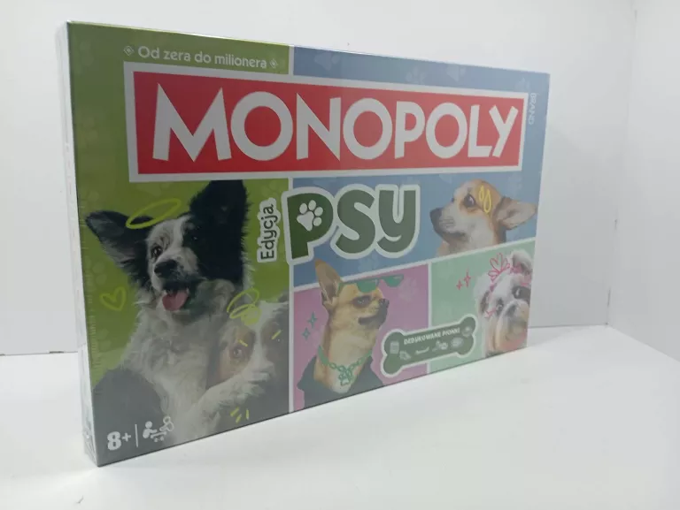 GRA PLANSZOWA MONOPOLY PSY WINNING MOVES