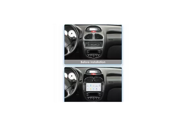 RADIO SAMOCHODOWE PEUGEOT 206 2000-2008 CARPLAY GPS 32GB 2-DIN