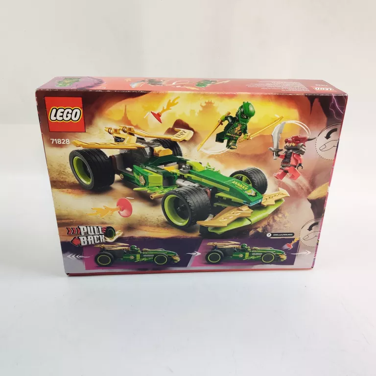 LEGO NINJAGO SAMOCHÓD WYŚCIGOWY LLOYDA Z NAPĘDEM TYPU PULL-BACK 71828