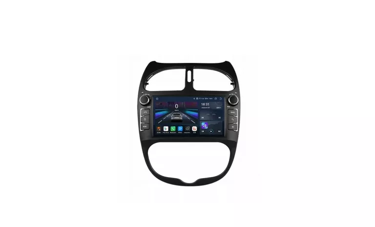 RADIO SAMOCHODOWE PEUGEOT 206 2000-2008 CARPLAY GPS 32GB 2-DIN