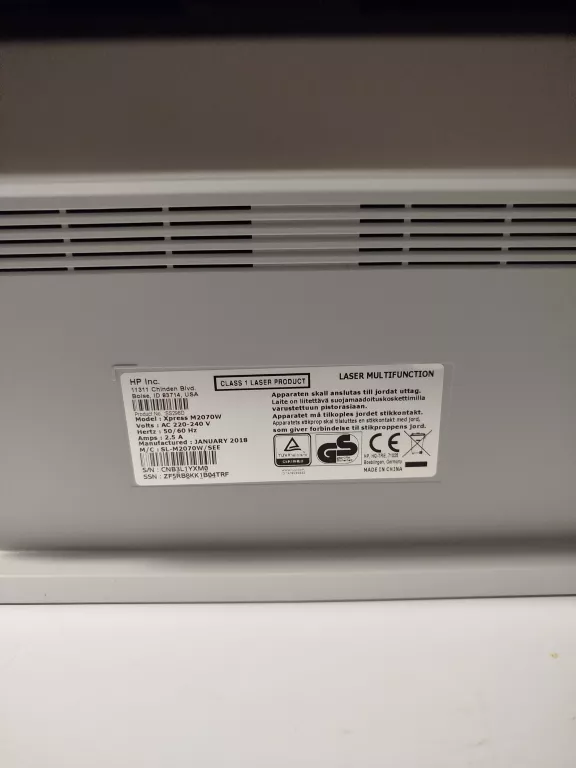 SAMSUNG M2070W DRUKARKA LASEROWA