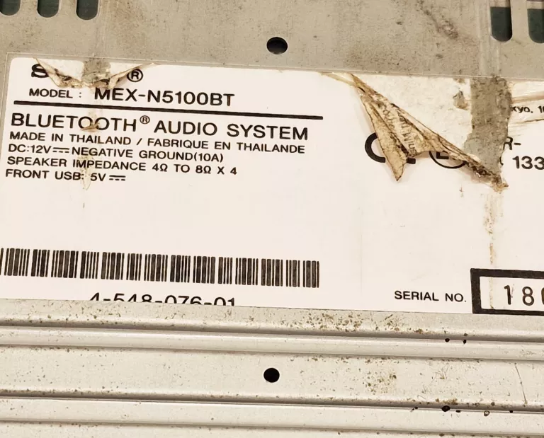 RADIO SAMOCHODOWE SONY MEX-N5100BT BLUETOOTH MP3 USB