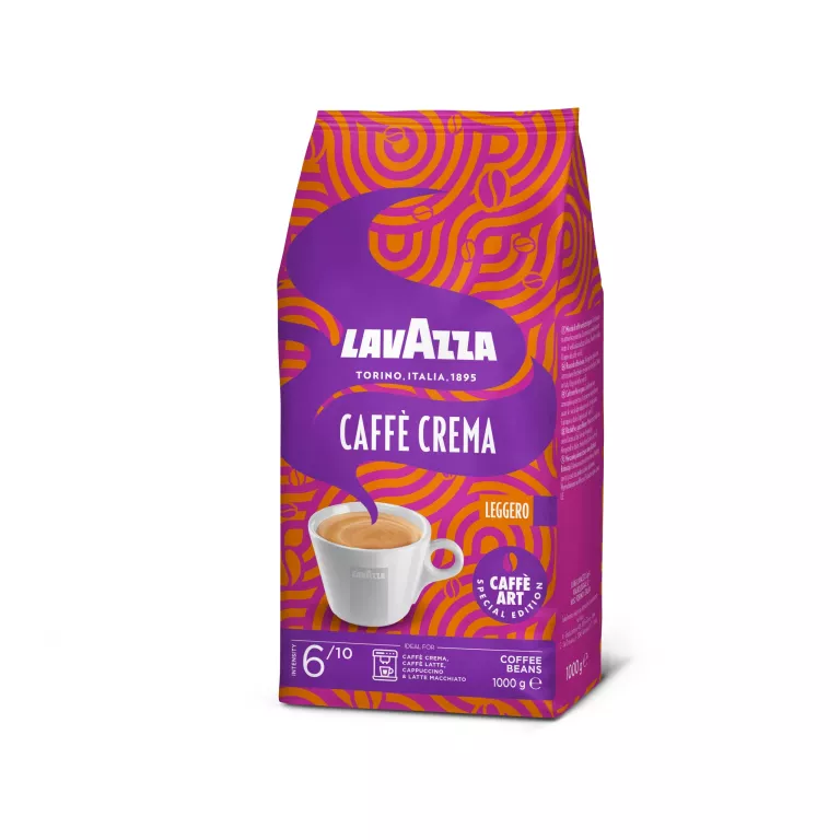 KAWA ZIARNISTA LAVAZZA CAFFE CREMA LEGGERO 1KG 12/2026