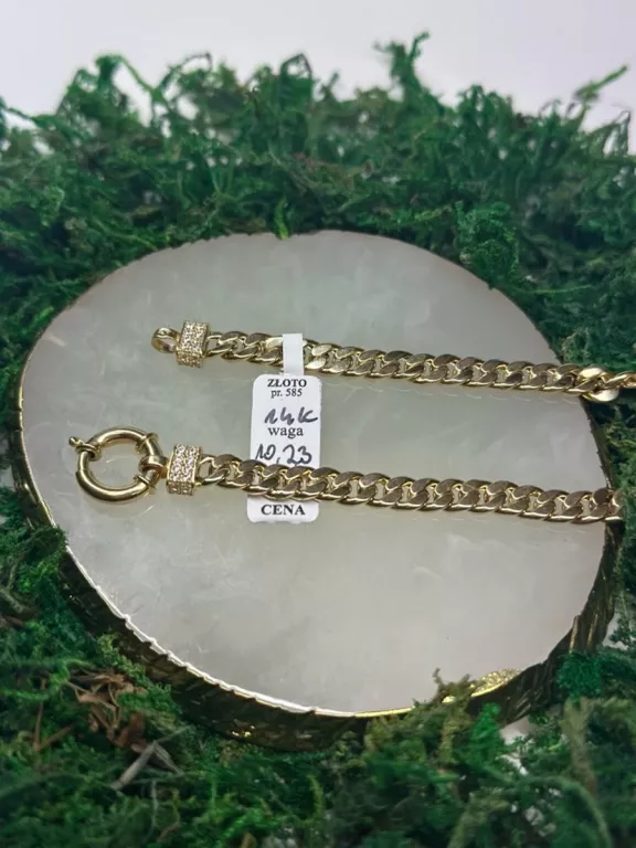 ZŁOTA BRANSOLETKA PR. 585 / 10,23 G / DŁ. 20 CM