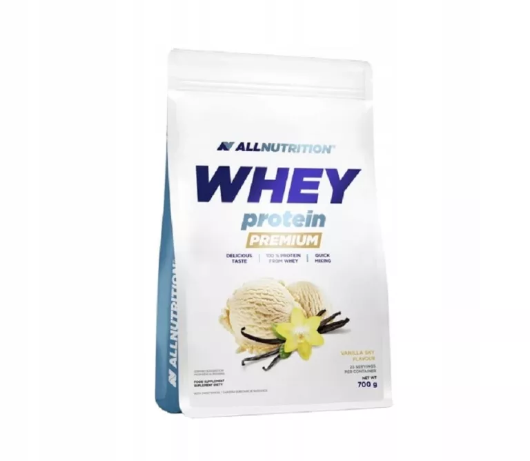 ALLNUTRITION WHEY PROTEIN PREMIUM 700G WANILIA WPC BIAŁKO MIĘŚNIE ENERGIA