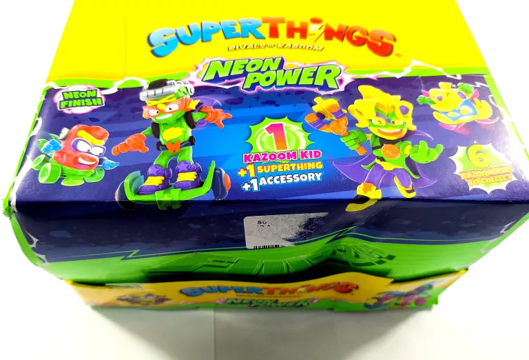 SUPER THINGS ZINGS SERIA 11 NEON POWER - 6 FIGUREK KAZOOM KID - CAŁY BOX