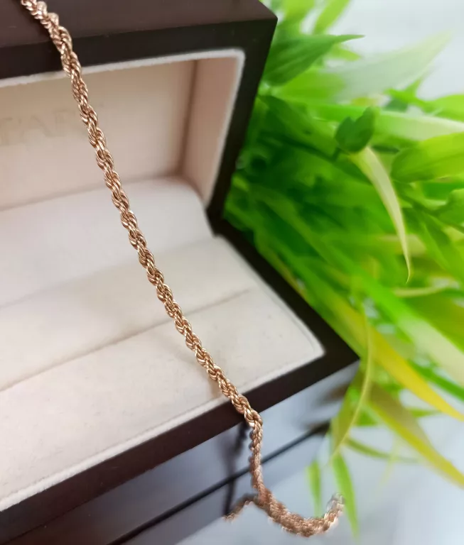 ZŁOTA BRANSOLETKA - RÓŻOWE ZŁOTO 1,40 G 585