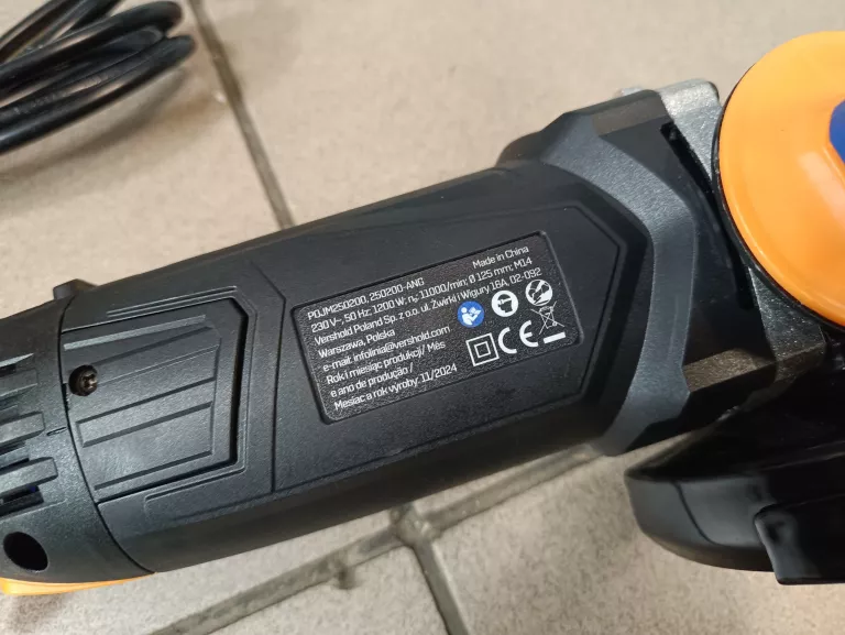SZLIFEIRKA KĄTOWA NITEO 1200W REGULACJA OBROTÓW