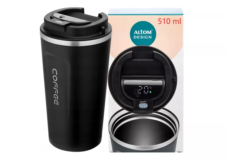 KUBEK TERMICZNY Z WYŚWIETLACZEM LED ALTOM DESIGN 510 ML