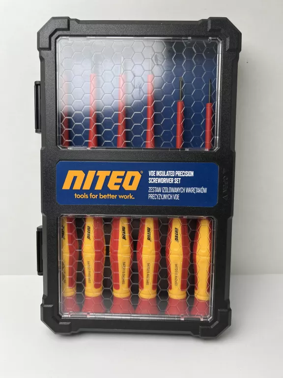 ŚRUBOKRĘTY NITEO 6 SZT WKRETAKI IZOLOWANE