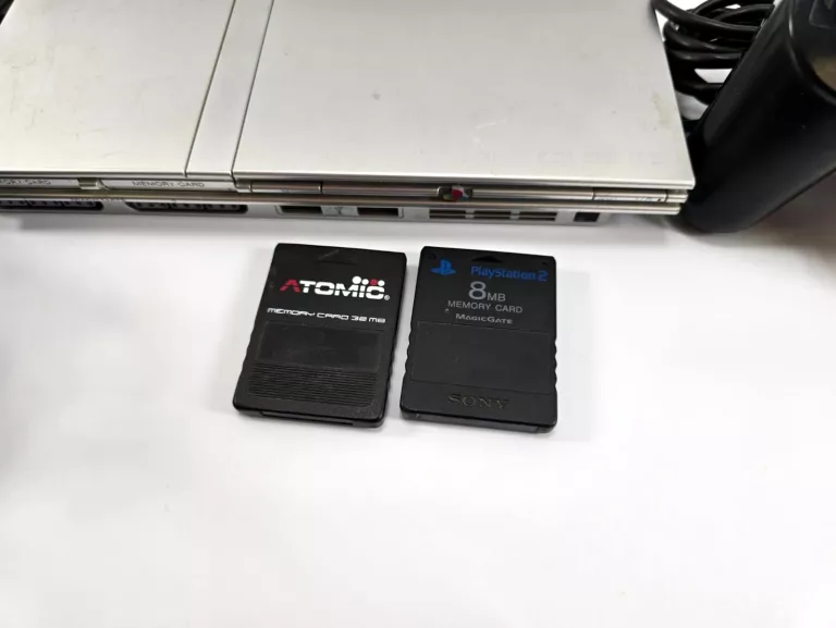 KONSOLA SONY PLAYSTATION 2 SLIM SZARA ZESTAW