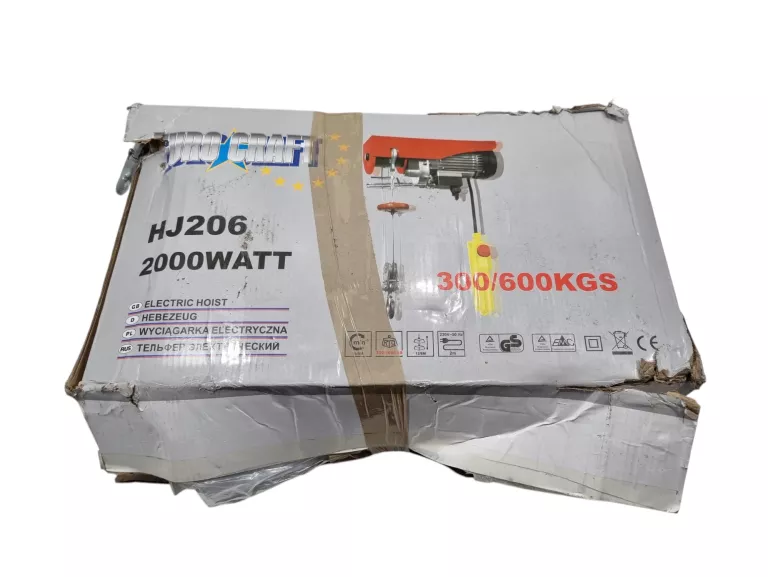 WYCIĄGARKA ELEKTRYCZNA WCIĄGARKA 600KG 2000W HJ206