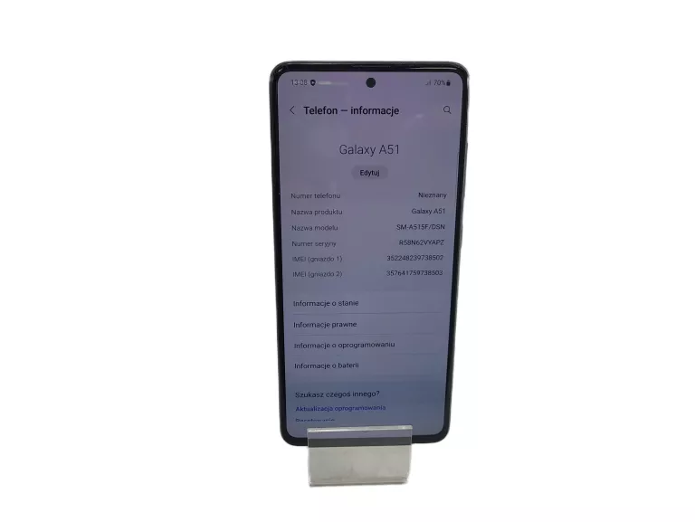 TELEFON SAMSUNG GALAXY A51 4 GB / 128 GB 6,5" NFC DUAL SIM 4000 MAH
