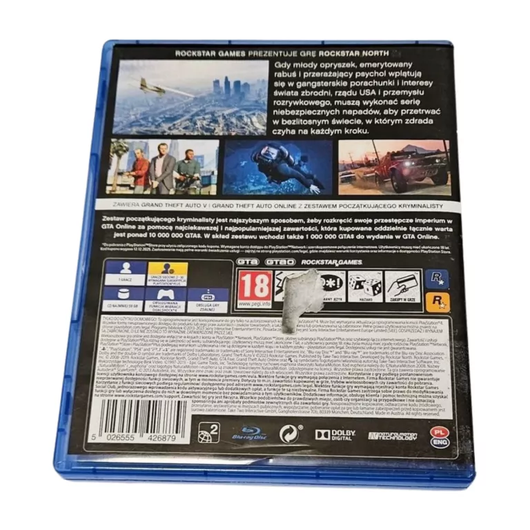 GRA PS4 GTA V NAPISY PL