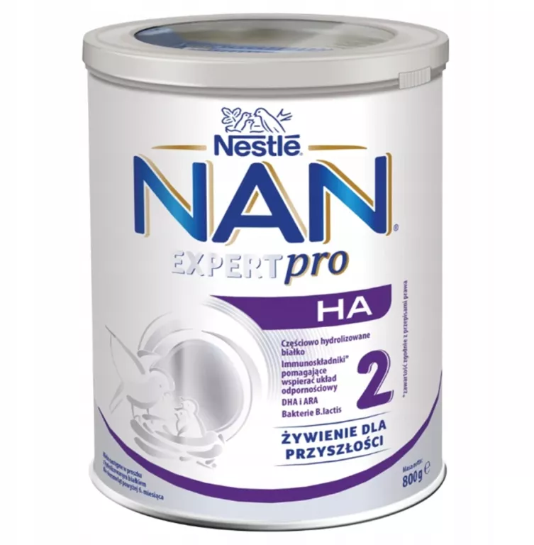 MLEKO NASTĘPNE NAN EXPERTPRO HA 2 W PROSZKU POWYŻEJ 6. MIESIĄCA 800 G