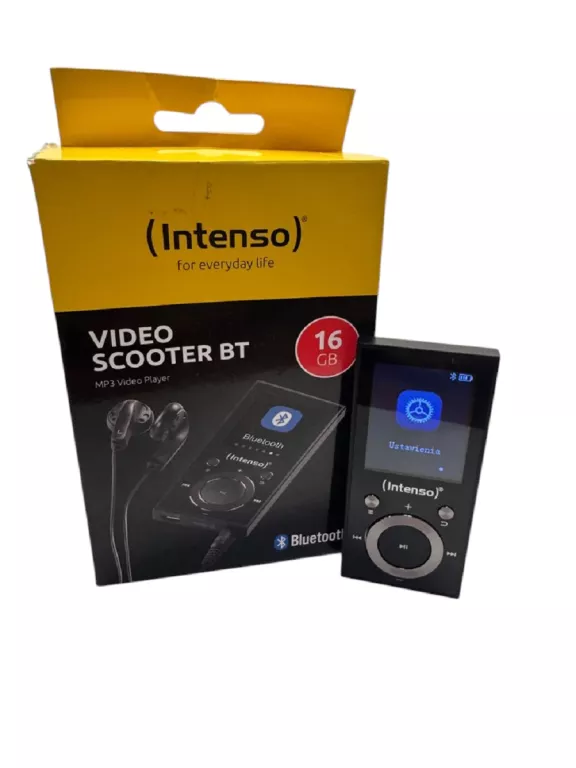 ODTWARZACZ MP3 INTENSO 16GB VIDEO SCOOTER CZARNY KOMPLET