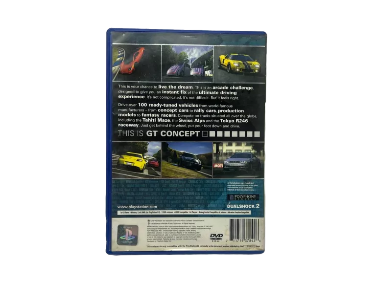 PS2 GRAN TURISMO THE REAL DRIVING SIMULATOR