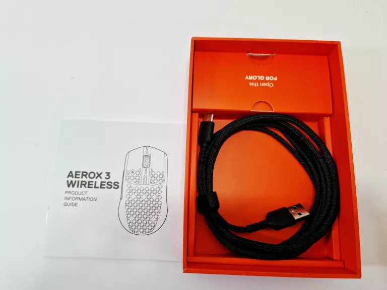 BEZPRZEWODOWA MYSZ GAMINGOWA STEELSERIES AEROX 3 WIRELESS (2022) | CZARNA