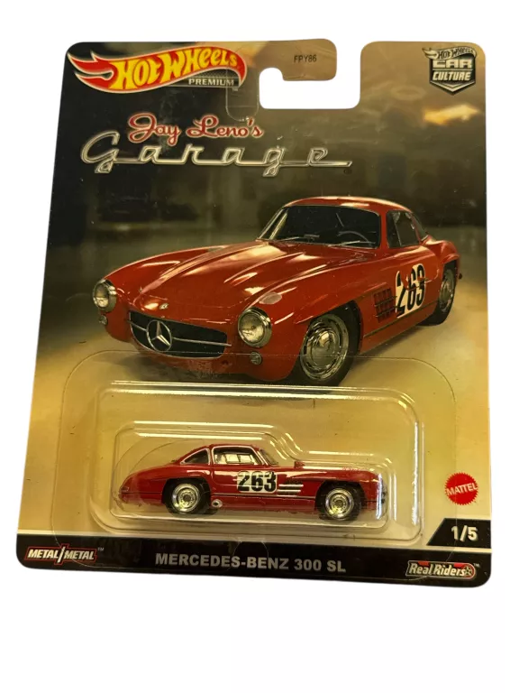 HOTWHEELS PREMIUM JAY LENO'S GARAGE MERCEDES-BENZ 300 SL