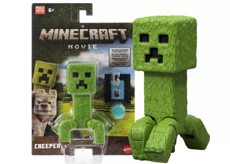 MINECRAFT MOVIE FIGURKA FILMOWA CREEPER + AKCESORIA