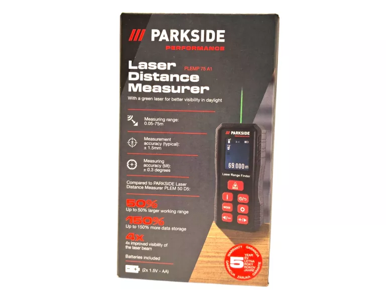 DALMIERZ LASEROWY PARKSIDE PLEMP 75 A1 ETUI