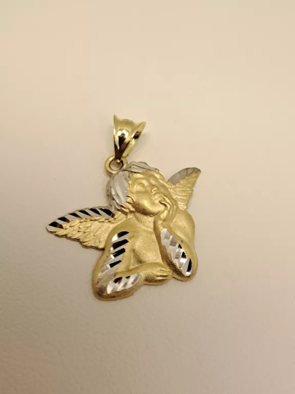 ZŁOTA ZAWIESZKA ANIOŁEK PRÓBY 585 1,23 GRAM