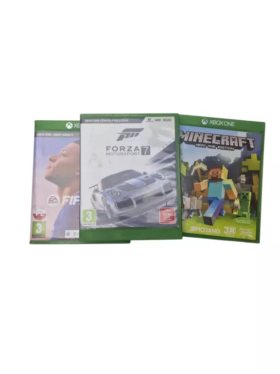 KONSOLA XBOX ONE S 2X PAD 3X GRY ZESTAW