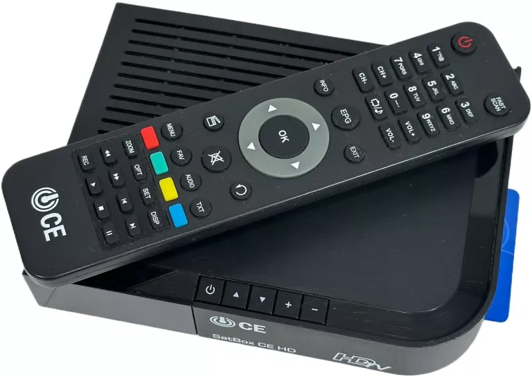 TUNER TV TECHNISAT SATBOX CE HD ZASILACZ + KABEL HDMI I PILOT