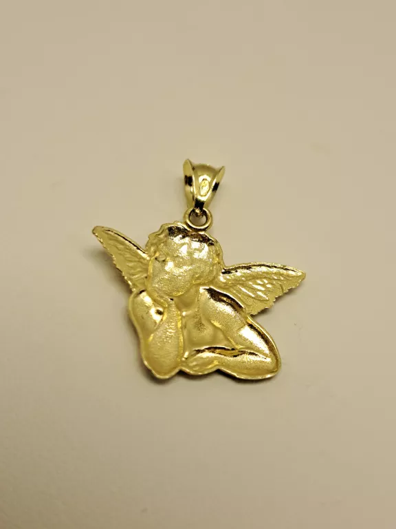 ZŁOTA ZAWIESZKA ANIOŁEK PRÓBY 585 1,23 GRAM