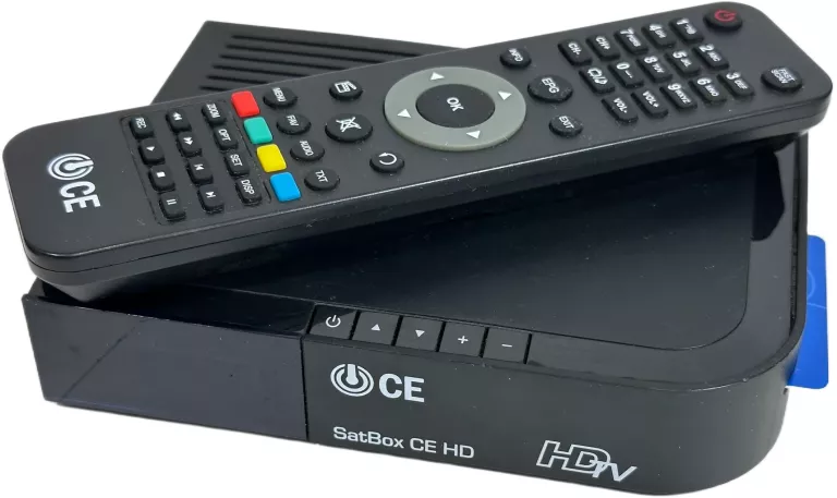 TUNER TV TECHNISAT SATBOX CE HD ZASILACZ + KABEL HDMI I PILOT