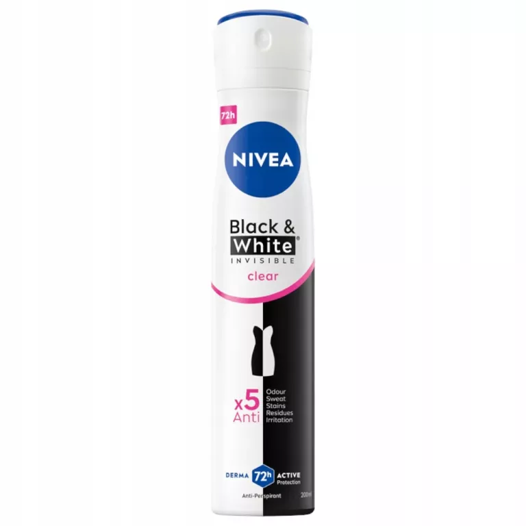 ANTYPERSPIRANT BLACK&WHITE INVISIBLE CLEAR SPRAY NIVEA 200ML