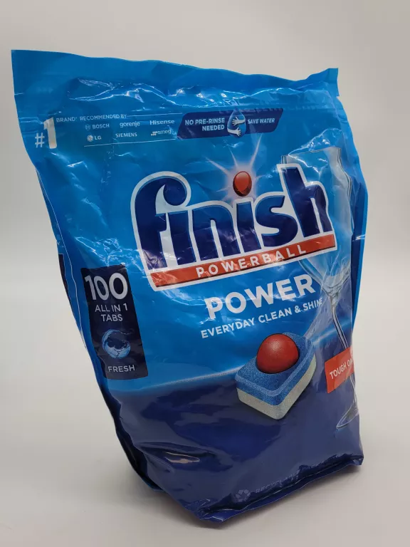 FINISH - TABLETKI DO ZMYWAREK POWER ALL IN 1 FRESH, 100 SZT.