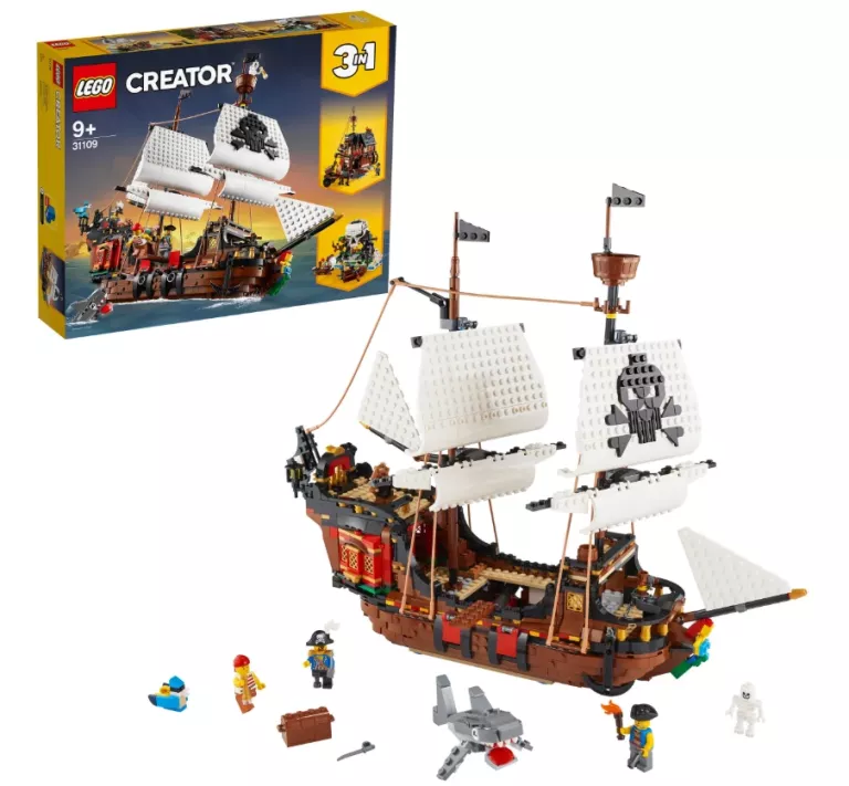 LEGO 31109 STATEK PIRACKI BUDOWANIE STATKU CREATOR 3W1