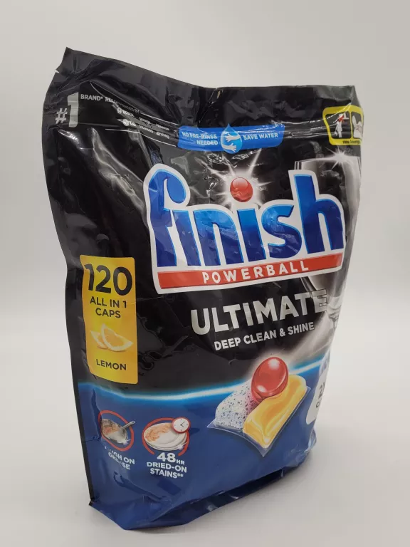 KAPSUŁKI DO ZMYWARKI FINISH POWERBALL ULTIMATE ALL IN 1 LEMON - 120 SZT.