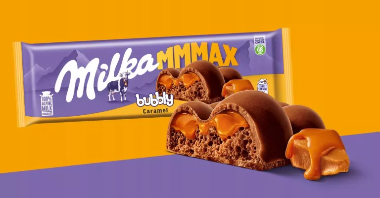 MILKA MMMAX BUBBLY CARAMEL CZEKOLADA MLECZNA