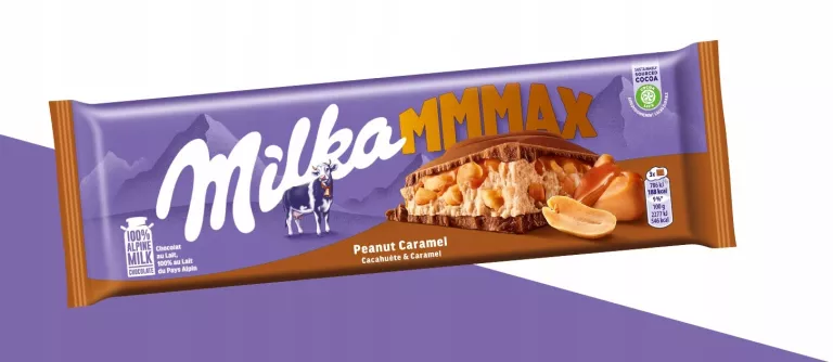 MILKA MMMAX CZEKOLADA MLECZNA PEANUT CARAMEL 276 G