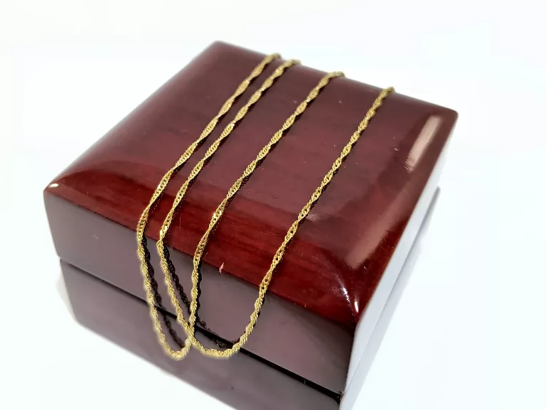 ZŁOTY ŁAŃCUSZEK KORDEL 1,14G 47CM P585