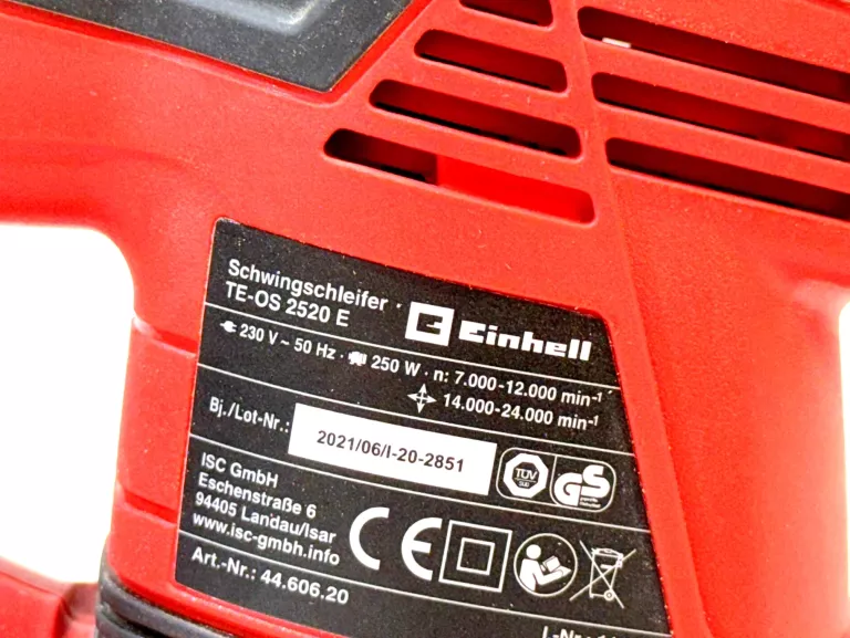 SZLIFIERKA OSCYLACYJNA EINHELL TE-OS 2520E SIECIOWA
