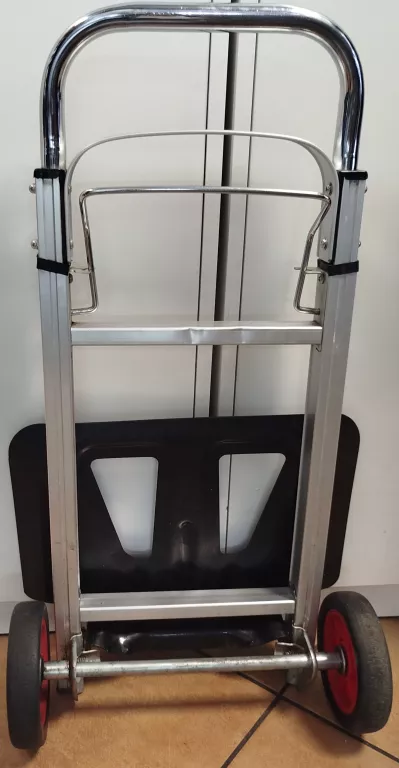 WÓZEK TRANSPORTOWY ALUMINIOWY LEKKI SKŁADANY ROZKŁADANY DO 90 KG