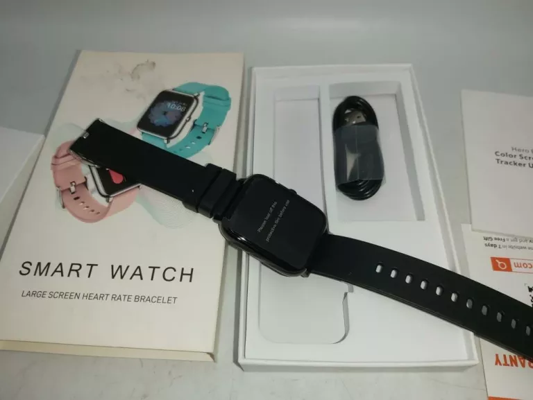 SMARTWATCH HERO 3 CZARNY KOMPLET
