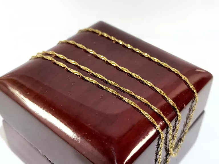 ZŁOTY ŁAŃCUSZEK KORDEL 1,14G 47CM P585