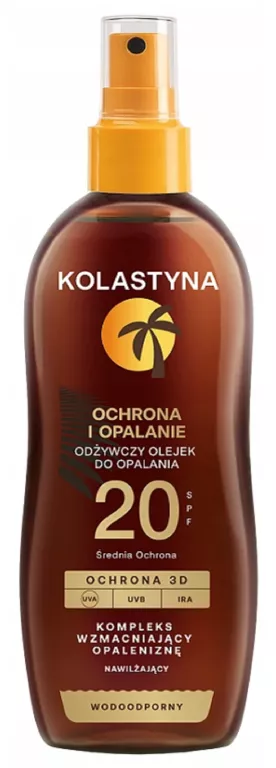 OLEJEK DO OPALANIA SPRAY DO OPALANIA KOLASTYNA KREM DO OPALANIA SPF20 150M