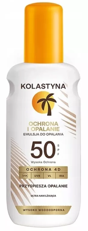 KOLASTYNA OCHRONA I OPALANIE NAWILŻAJĄCA EMULSJA DO OPALANIA SPF50 150ML