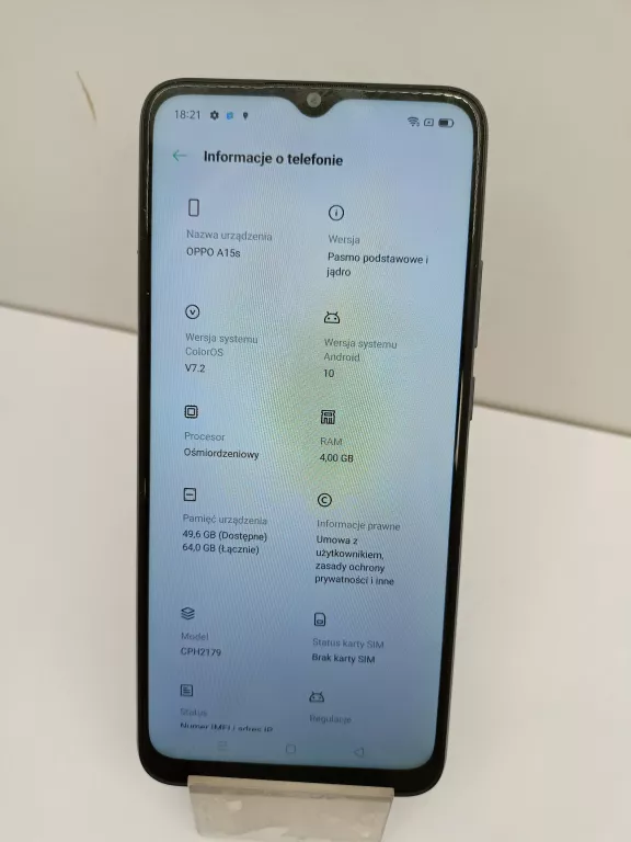 TELEFON OPPO A15S 64GB