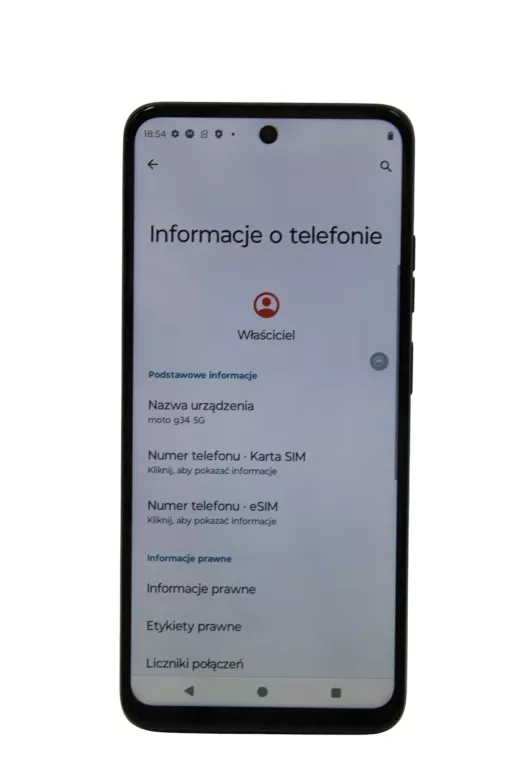 TELEFON MOTOROLA MOTO G34 5G 8/128GB CZARNY