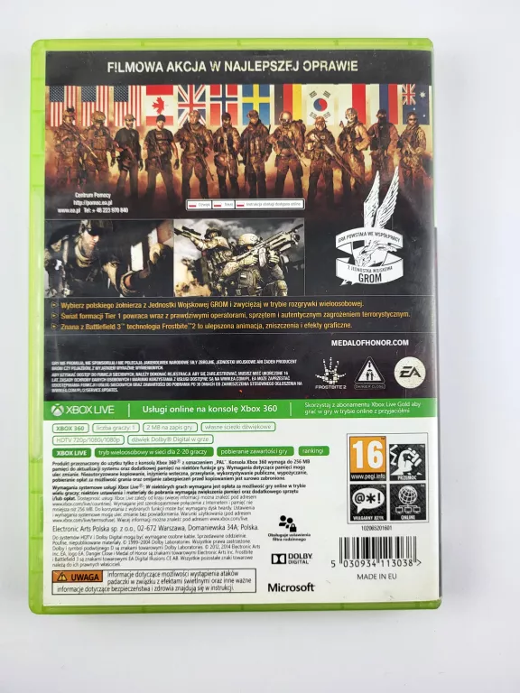 GRA NA XBOX 360 MEDAL OF HONOR WARFIGHTER