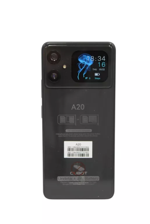 TELEFON SMARTFON CUBOT A20 4 GB / 128 GB 4G (LTE) CZARNY